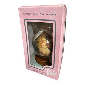 Vintage ~ Barbie 4" Decoupage Ornament w/Stand ~ Walmart 35th Anniversary